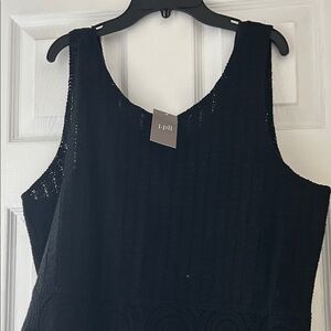 New J Jill 93%cotton 7% nylon Black size medium jumpsuit